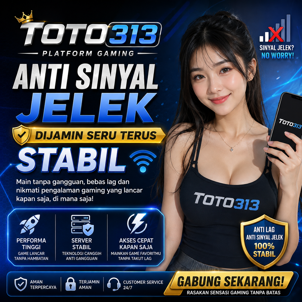 TOTO313 : Platform Gaming Anti Sinyal Jelek Dijamin Seru Terus Stabil
